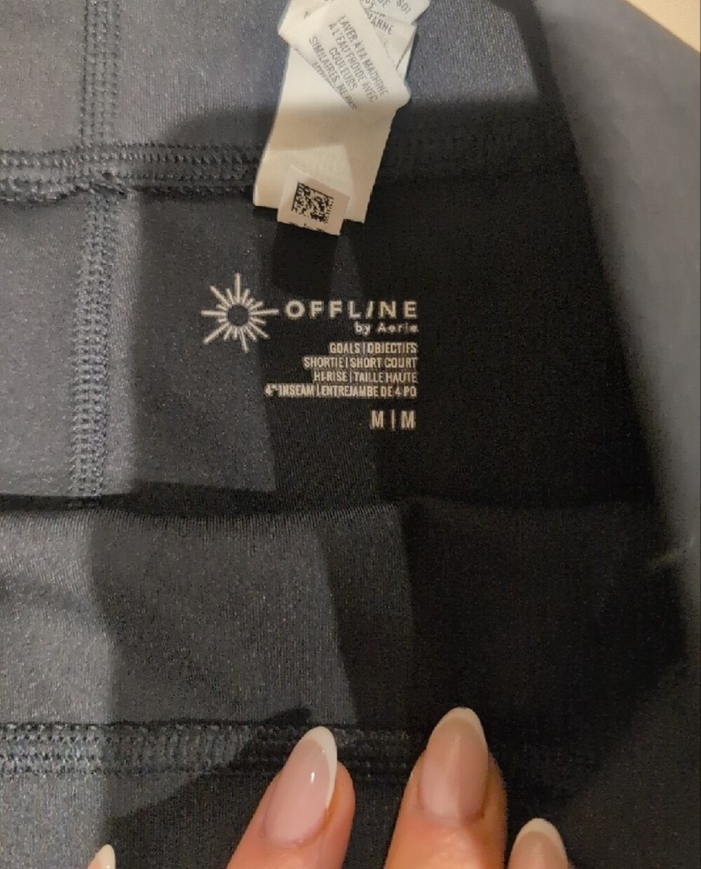 Black Women's High-Waist Active Shorts - Offlkne by Aerie - Picture 3 of 5